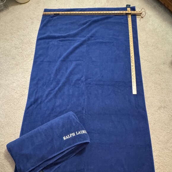 Set of 2 Ralph Lauren beach towels - deep blue - Picture 1 of 2